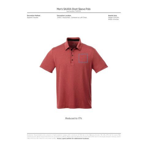 Mens SKARA SS Polo Standard | Heather Charcoal | 5XL | No Imprint | not available | not available