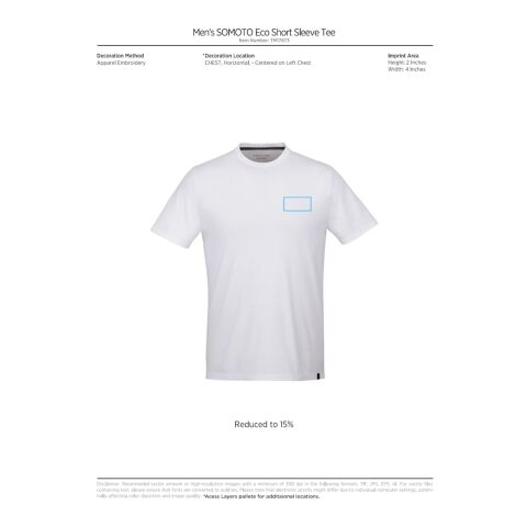 Men&#039;s SOMOTO Eco Short Sleeve Tee Standard | New Royal Heather | M | No Imprint | not available | not available
