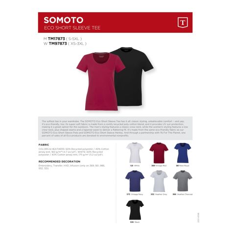 Men's SOMOTO Eco Short Sleeve Tee Standard | New Royal Heather | M | No Imprint | not available | not available