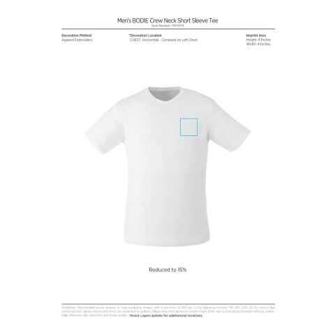 Men&#039;s BODIE Short Sleeve Tee Standard | Magenta | XL | No Imprint | not available | not available