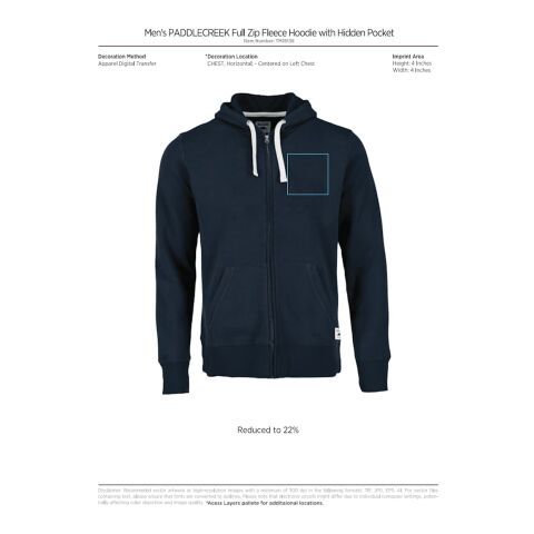 Men&#039;s PADDLECREEK Roots73 FZ Hoody Standard | Dark Red | S | No Imprint | not available | not available