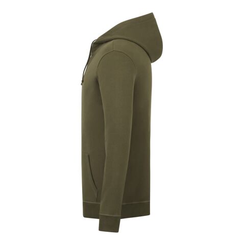 Men's Organic Cotton Zip Hoodie Standard | Olive | M | No Imprint | not available | not available