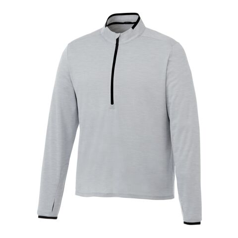 Men&#039;s MATHER Knit Half Zip Standard | Light Heather Grey | L | No Imprint | not available | not available