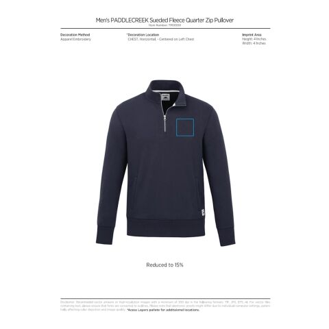 Men&#039;s PADDLECREEK Roots73 Fleece Quarter Zip Standard | Gray | XL | No Imprint | not available | not available