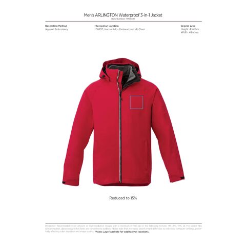 Mens ARLINGTON 3-in-1 Jacket Standard | Black-Heather Dark Charcoal | 3XL | No Imprint | not available | not available