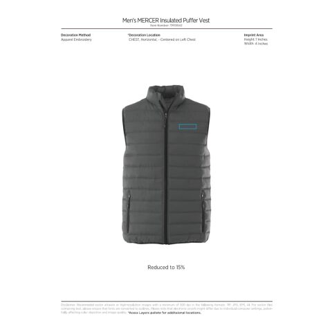 Men&#039;s Mercer Insulated Vest Standard | Royal Blue | S | No Imprint | not available | not available