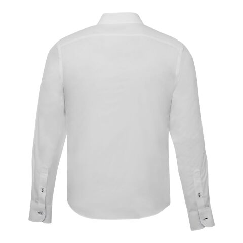 Las Cases Special Wrinkle-Free Long Sleeve Shirt - Men&#039;s Standard | White | 2XL | Embroidery | IMPACT, BACK, Horizontal, - Centered on Back across shoulders below panel | 8.00 Inches × 8.00 Inches