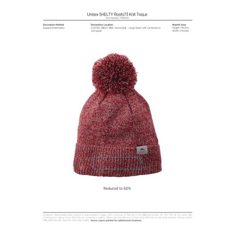 Unisex SHELTY Roots73 Knit Toque Standard | Gray | OSFA | No Imprint | not available | not available