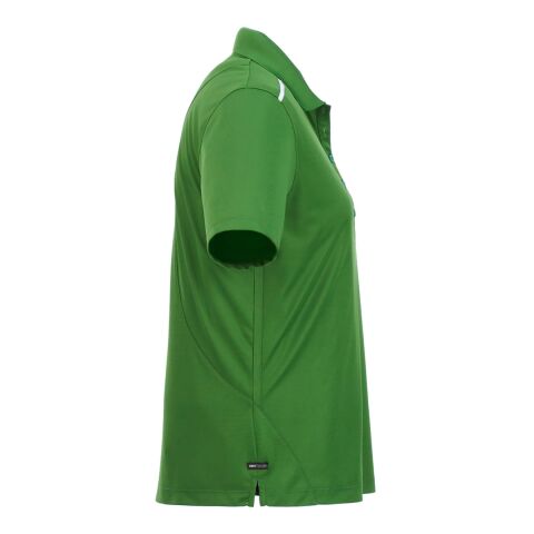 Women's Albula SS Polo Green-White | L