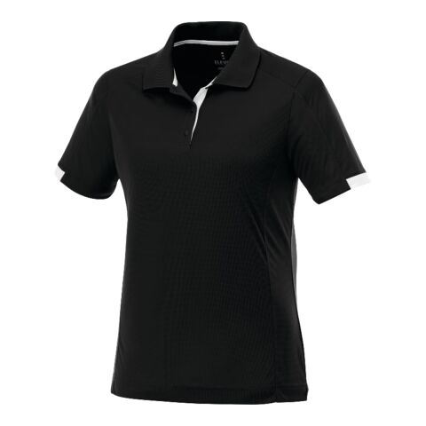 Women's Kiso Short Sleeve Polo Black-White | 3XL