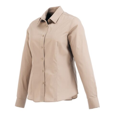 Women&#039;s PRESTON Long Sleeve Shirt Standard | Tan | L | No Imprint | not available | not available