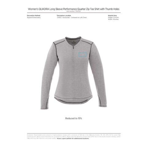 Women&#039;s Quadra Long Sleeve Top Standard | Blue | XS | No Imprint | not available | not available