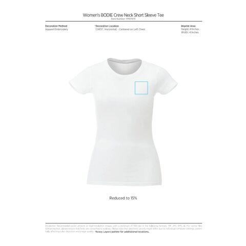 Women&#039;s BODIE Short Sleeve Tee Standard | Green | S | No Imprint | not available | not available
