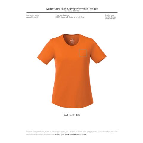 Women&#039;s Omi Short Sleeve Tech Tee Standard | Red | S | No Imprint | not available | not available