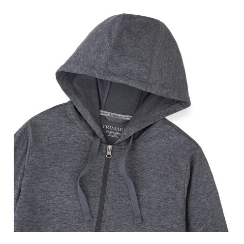 Women's LAVAR Eco Knit Full Zip Hoody Standard | Heather Dark Charcoal | 2XL | No Imprint | not available | not available
