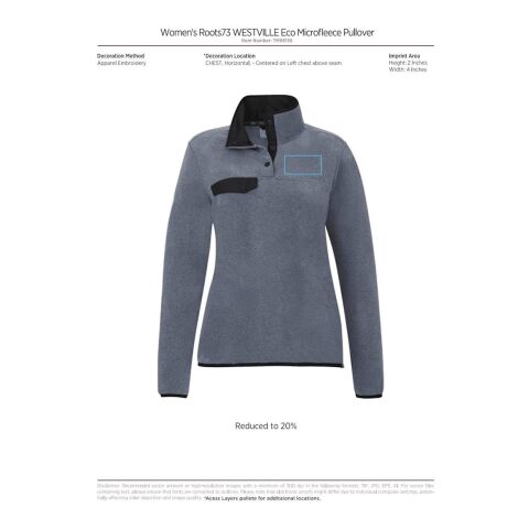 Roots73 WESTVILLE Eco Microfleece Pullover-Women&#039;s Standard | Black | M | No Imprint | not available | not available