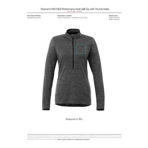 Women&#039;s MATHER Knit Half Zip Standard | Red | XS | No Imprint | not available | not available