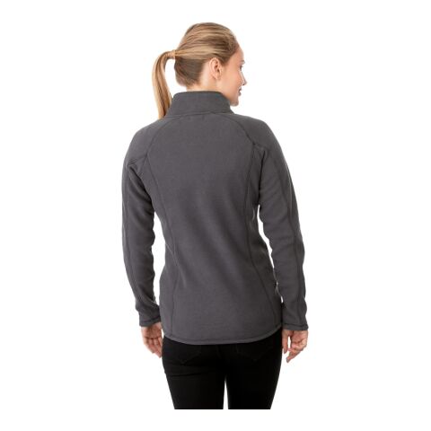 Women's Bowlen Polyfleece Half Zip Grey Storm | L