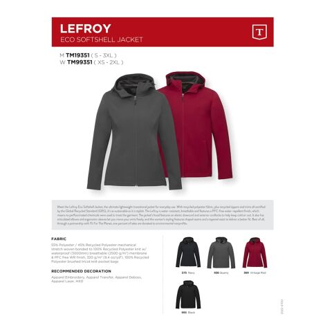 LEFROY Eco Softshell Jacket - Women's Standard | Navy | XL | No Imprint | not available | not available