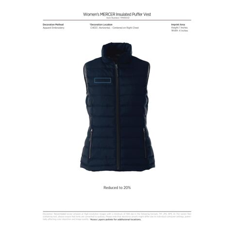 Women&#039;s Mercer Insulated Vest Standard | Steel Grey | L | No Imprint | not available | not available