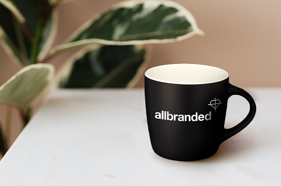 Promotional branded coffee mugs